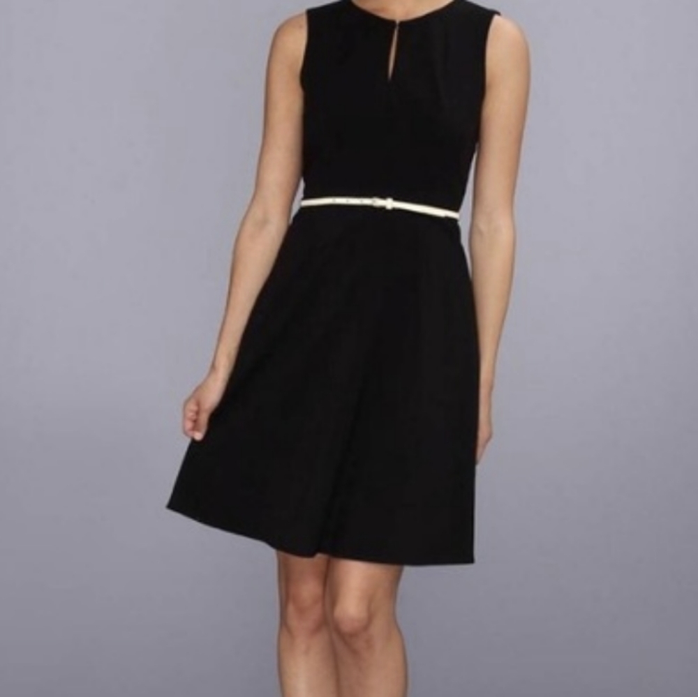Calvin Klein black dress with belt